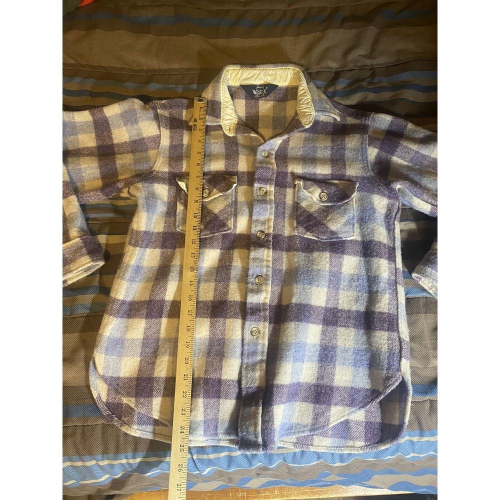 Vintage 80s Woolrich Wool Jacket in‎ Scarce All Buttons Present  Woman's M Read - Picture 2 of 6